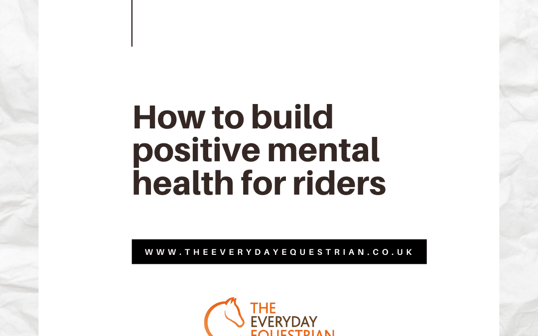 How to build positive mental health for riders