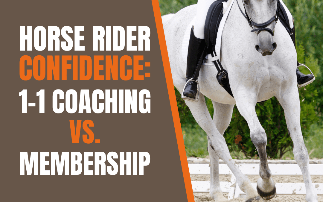 Horse Rider Confidence Coaching – 1-1 Coaching vs. Membership